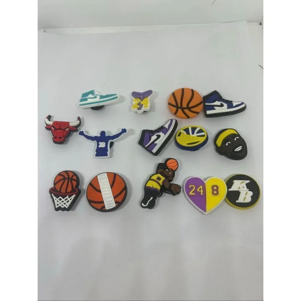 Set of 14 Basketball Shoe Charms / Bag Charms – NBA, Sneakers & Hoops